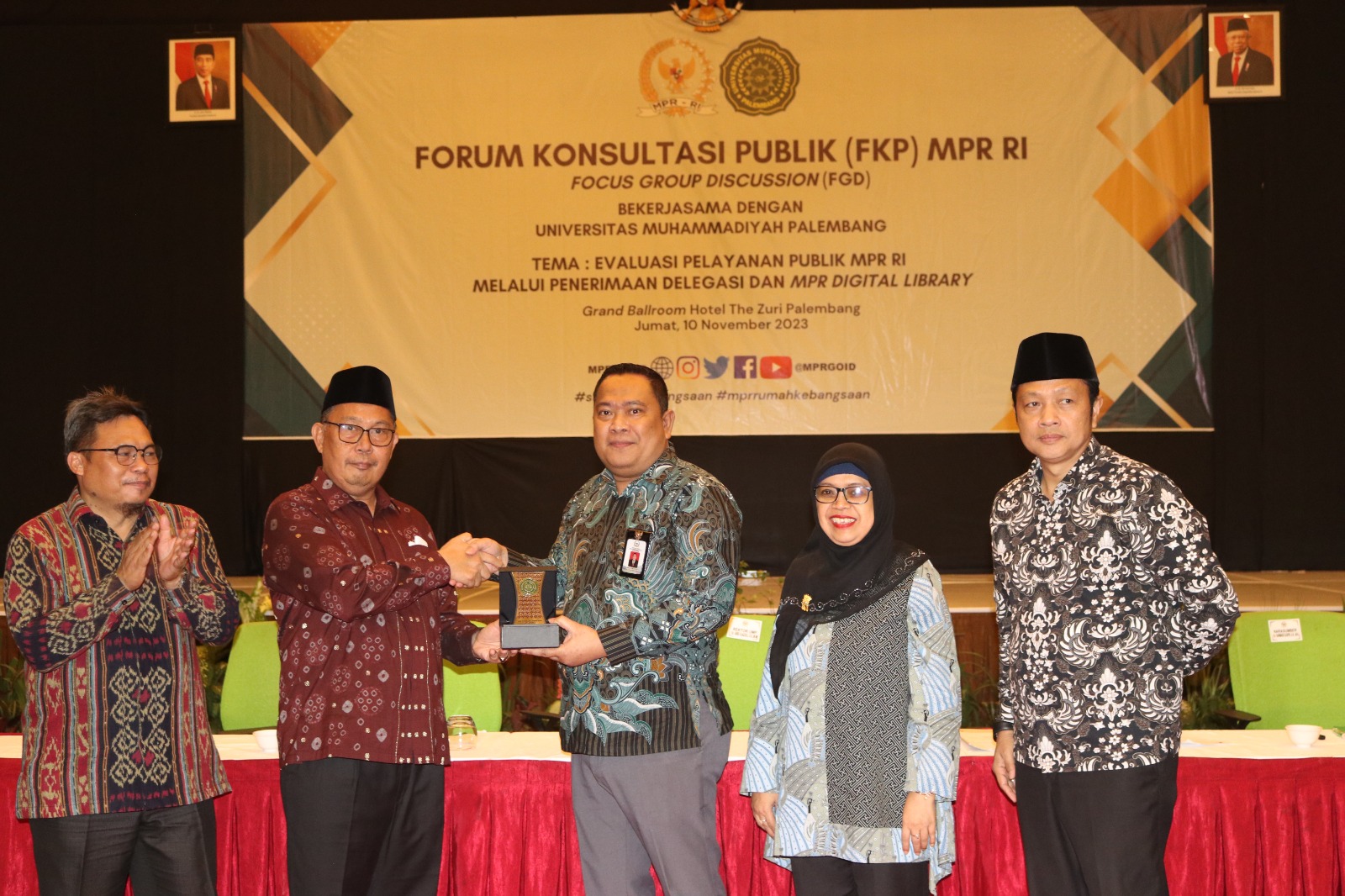 MPR RI Gandeng Universitas Muhammadiyah Palembang Gelar FGD Evaluasi