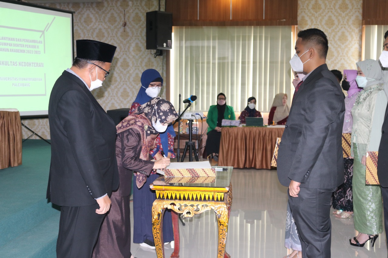 34 Dokter Baru Fakultas Kedokteran Universitas Muhammadiyah Palembang